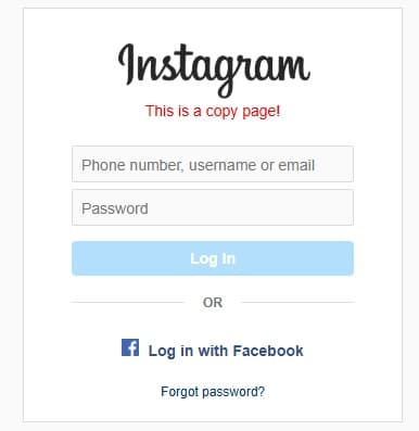 Instagram Login Clone